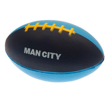 Manchester City mini míč na americký fotbal navy blue and sky blue