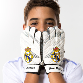 Real Madrid dětské brankářské rukavice white