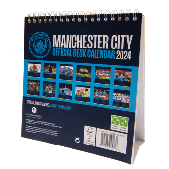 Manchester City stolní kalendář 2024