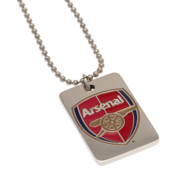 FC Arsenal řetízek na krk se psí známkou Enamel Crest Dog Tag & Chain