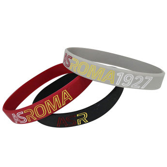 AS Roma 3pack gumový náramek Rubber bracelet