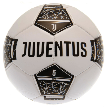 Juventus Turín fotbalový míč crest on a black and white - size 5