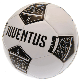 Juventus Turín fotbalový míč crest on a black and white - size 5