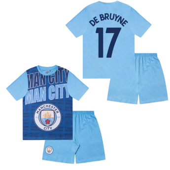 Manchester City dětské pyžamo Text De Bruyne