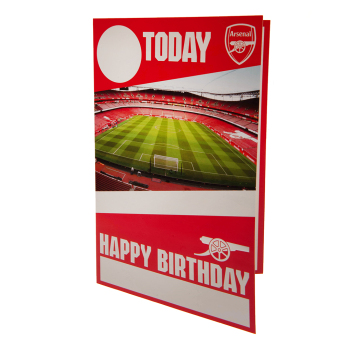 FC Arsenal narozeninové přání se samolepkami Hope you have a brilliant day