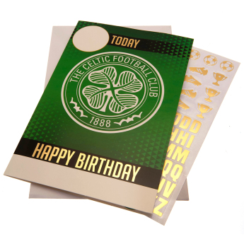 FC Celtic narozeninové přání se samolepkami To a No.1 Celtic Fan! Have an amazing day