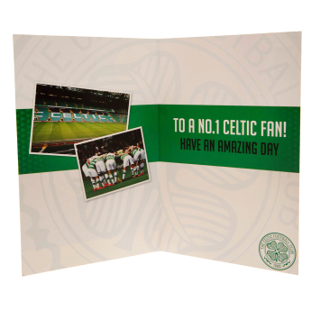 FC Celtic narozeninové přání se samolepkami To a No.1 Celtic Fan! Have an amazing day