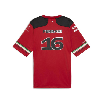 Ferrari pánské tričko Leclerc Football F1 Team 2023