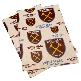 West Ham United balící papír 2 pcs Gift Wrap