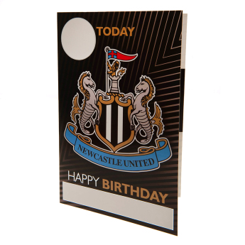 Newcastle United narozeninové přání se samolepkami Hope you have a fantastic birthday!