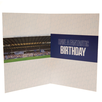 FC Everton narozeninové přání se samolepkami Have a fantastic Birthday