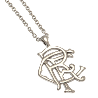 FC Rangers řetízek na krk s přívěškem Scroll Crest Stainless Steel Pendant & Chain