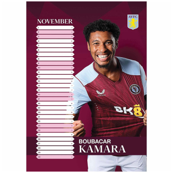 Aston Villa kalendář 2024