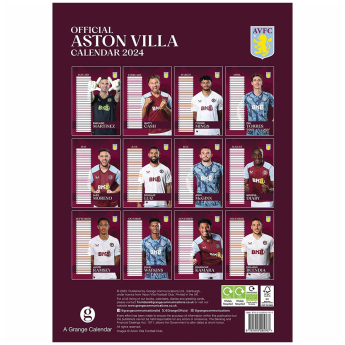 Aston Villa kalendář 2024