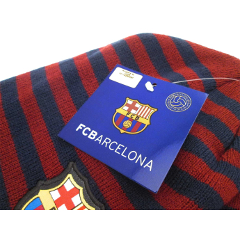 FC Barcelona zimní čepice stripe