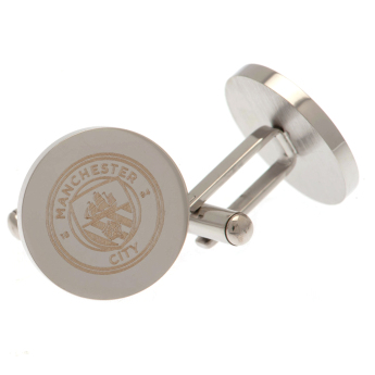 Manchester City manžetové knoflíčky Stainless Steel Round Cufflinks