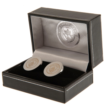 Manchester City manžetové knoflíčky Stainless Steel Round Cufflinks