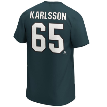 San Jose Sharks pánské tričko Erik Karlsson Iconic Name & Number Graphic
