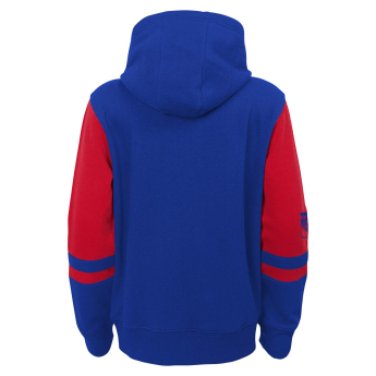 New York Rangers dětská mikina s kapucí faceoff colorblocked fleece full-zip