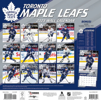 Toronto Maple Leafs kalendář 2023 Wall