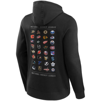 NHL produkty pánská mikina s kapucí NHL All Team Graphic Hoodie Black