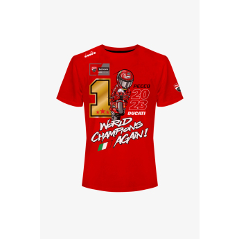 Francesco Bagnaia pánské tričko 2023 MotoGp World Champion