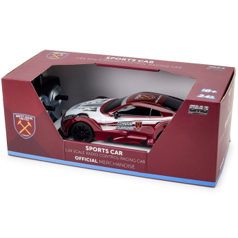 West Ham United auto na dálkové ovládání Radio Control Sportscar 1:24 Scale