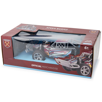 West Ham United auto na dálkové ovládání Radio Control Speed Buggy 1:18 Scale