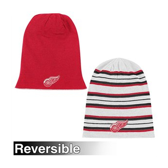 Detroit Red Wings zimní čepice Reebok Faceoff Long Reversible Knit Hat