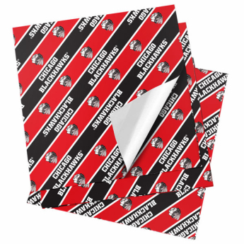 Chicago Blackhawks balící papír logo redblack