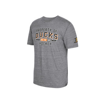 Anaheim Ducks pánské tričko grey CCM Property Block Tri-Blend