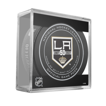 Los Angeles Kings puk Game Replica 50th Anniversary & Home of ASG 2016-17
