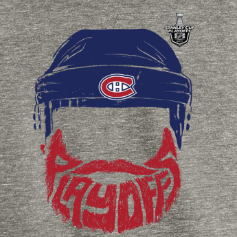 Montreal Canadiens pánské tričko grey 2017 Stanley Cup Playoffs Participant Full Beard Tri-Blend