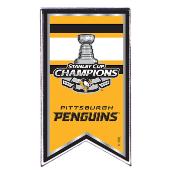 Pittsburgh Penguins odznak 2017 Stanley Cup Champions Banner Pin