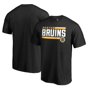 Boston Bruins pánské tričko black Iconic Collection On Side Stripe