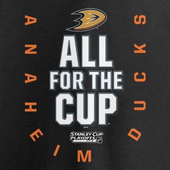 Anaheim Ducks pánské tričko black 2018 Stanley Cup Playoffs Bound Behind The Net