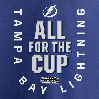 Tampa Bay Lightning dámské tričko blue 2018 Stanley Cup Playoffs Bound Behind The Net