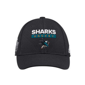 San Jose Sharks čepice baseballová kšiltovka black 2018 Stanley Cup Playoffs Bound Sidepatch Flex