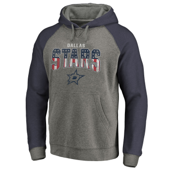 Dallas Stars pánská mikina s kapucí grey Freedom Tri-Blend Raglan