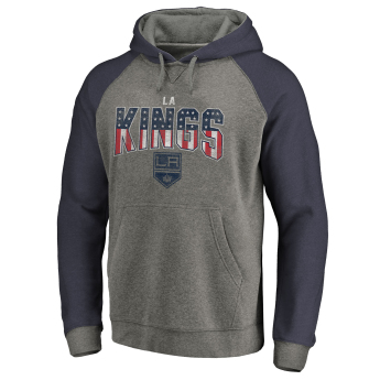Los Angeles Kings pánská mikina s kapucí grey Freedom Tri-Blend Raglan