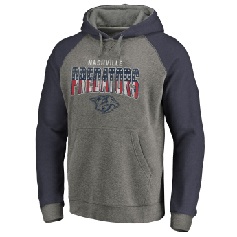 Nashville Predators pánská mikina s kapucí grey Freedom Tri-Blend Raglan