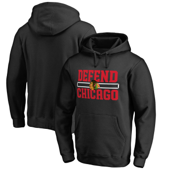 Chicago Blackhawks pánská mikina s kapucí black Hometown Collection Defend