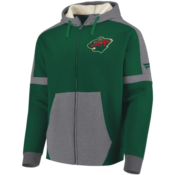 Minnesota Wild pánská mikina s kapucí green Iconic Fleece