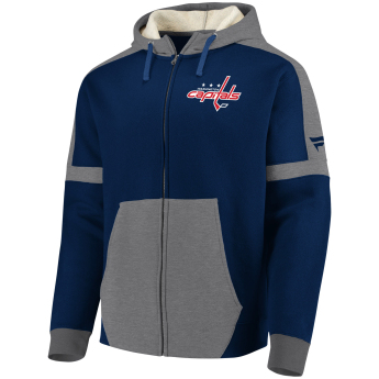 Washington Capitals pánská mikina s kapucí blue Iconic Fleece Full-Zip Hoodie