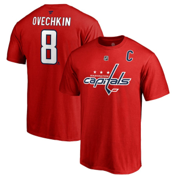 Washington Capitals pánské tričko red Alex Ovechkin Stack Logo Name & Number