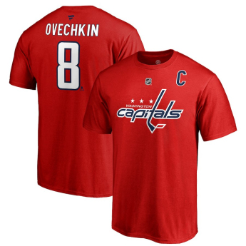 Washington Capitals pánské tričko red Alex Ovechkin Stack Logo Name & Number