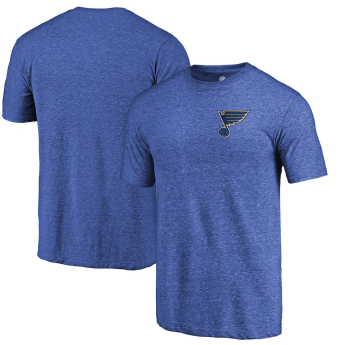 St. Louis Blues pánské tričko blue Primary Logo Left Chest Distressed Tri-Blend