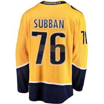 Nashville Predators hokejový dres yellow #76 PK Subban Breakaway Alternate Jersey