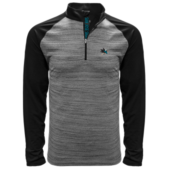 San Jose Sharks pánská mikina grey Vandal Quarter Zip Midlayer