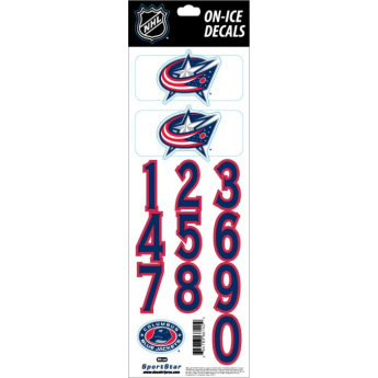 Columbus Blue Jackets samolepky na helmu Decals